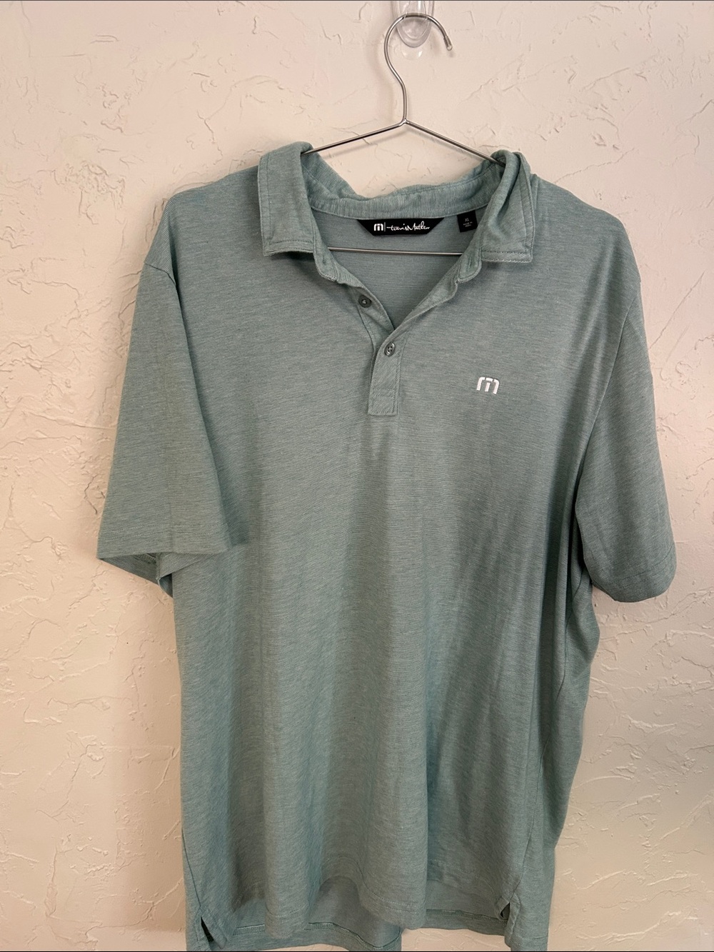 Travis Mathew Men's Polo in Light Sage Green